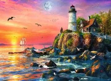 Lighthouse at Sunset - 500pc Puzzle | Ravensburger