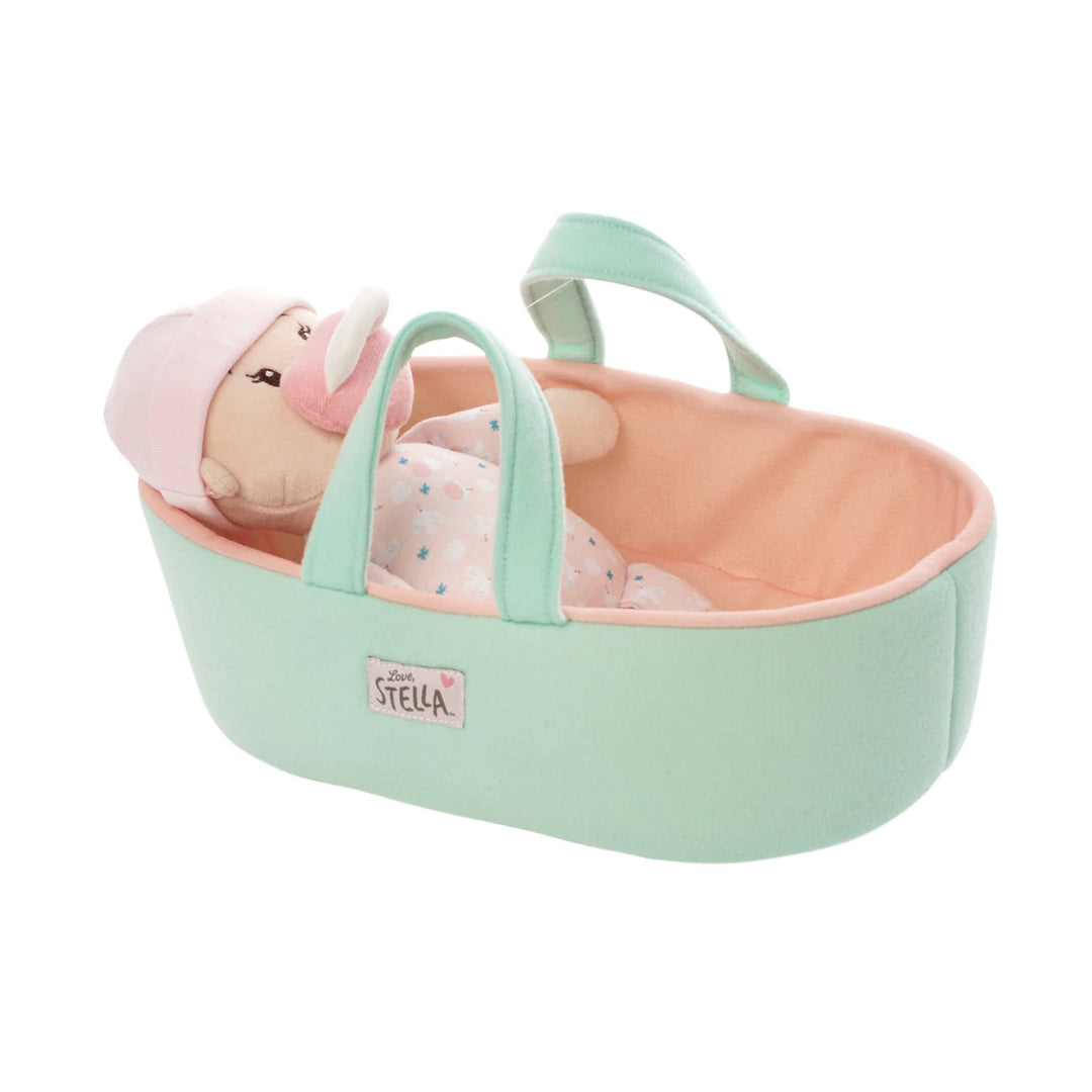 Love, Stella My First Doll & Bassinet - Peach | Manhattan Toy