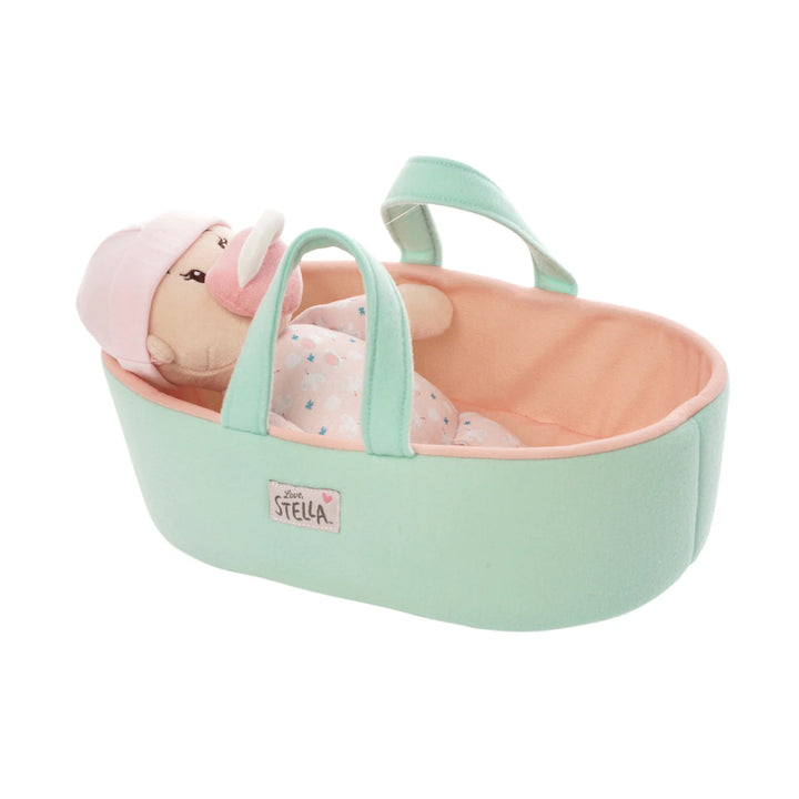 Love, Stella My First Doll & Bassinet - Peach | Manhattan Toy