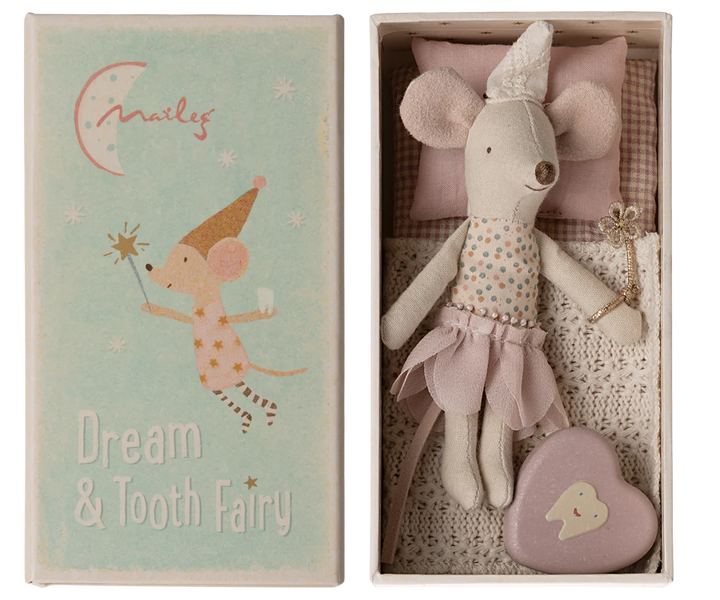 Tooth Fairy Mouse - Little Sister in Matchbox | Maileg