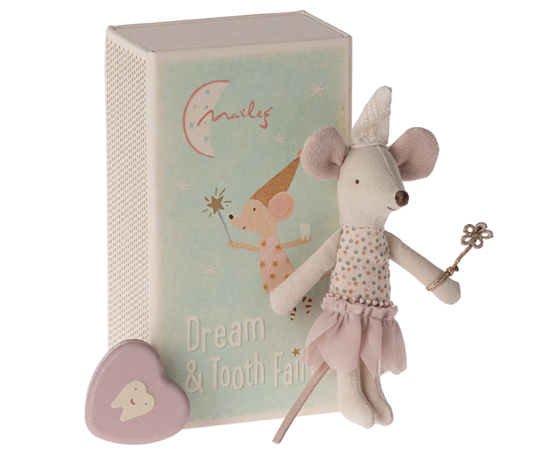 Tooth Fairy Mouse - Little Sister in Matchbox | Maileg