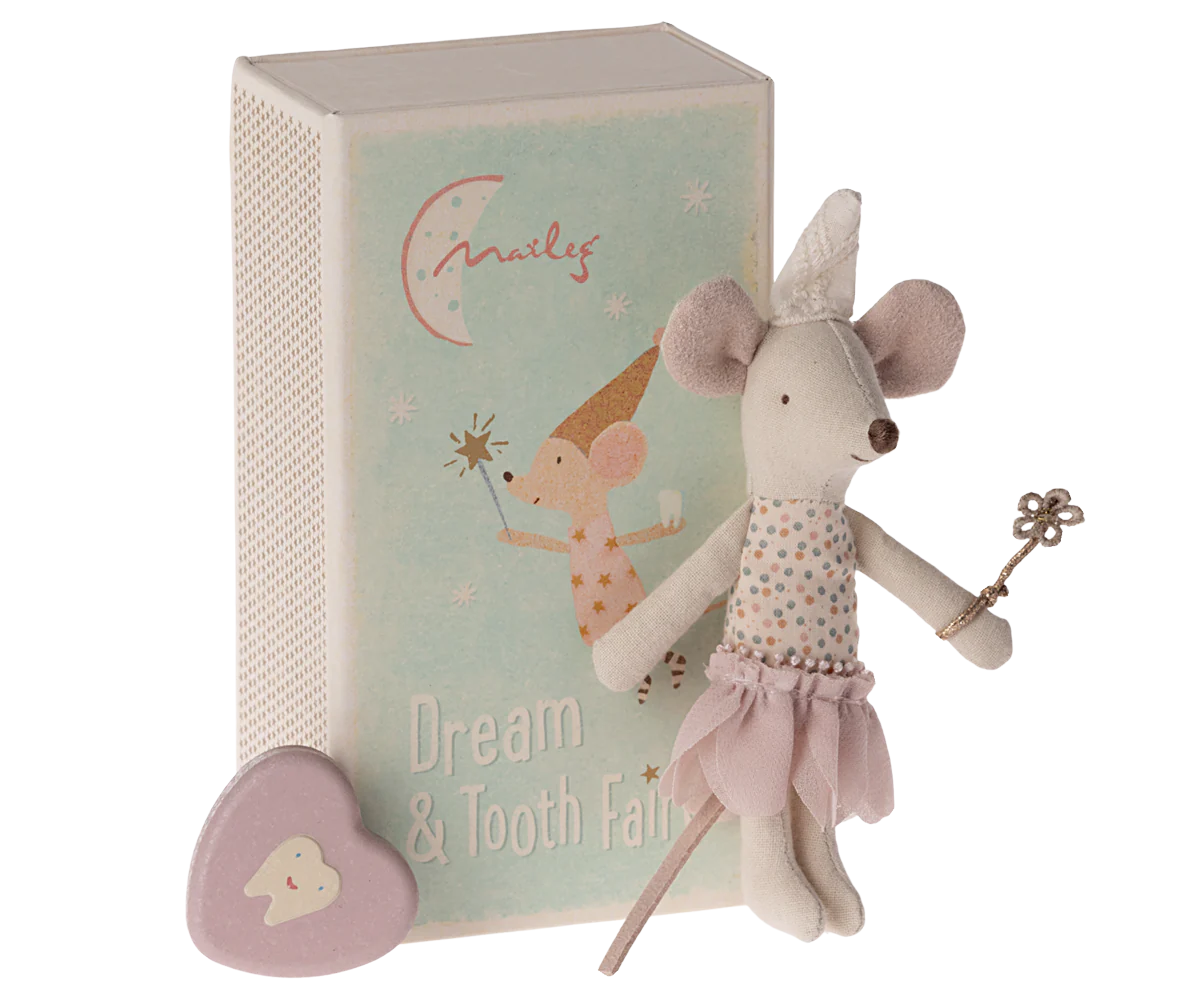 Tooth Fairy Mouse - Little Sister in Matchbox | Maileg