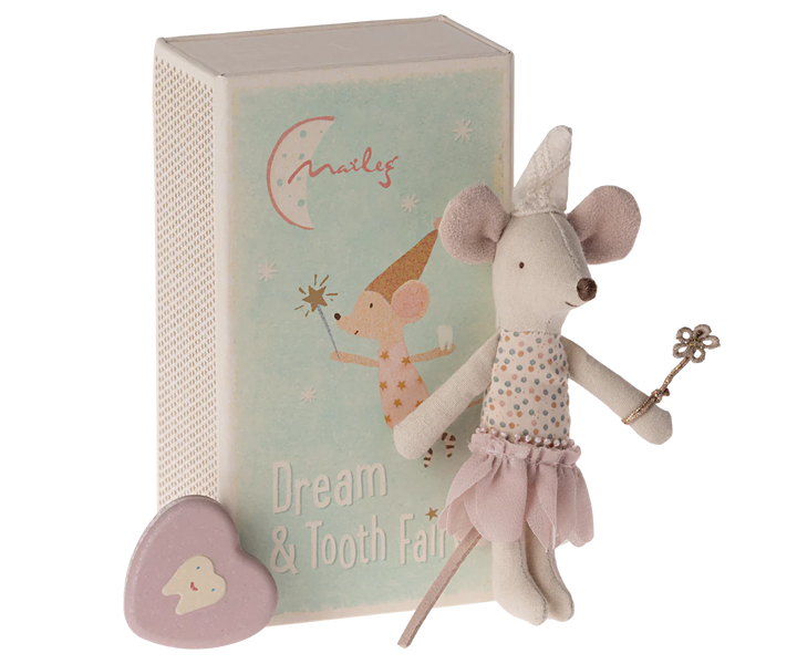 Tooth Fairy Mouse - Little Sister in Matchbox | Maileg