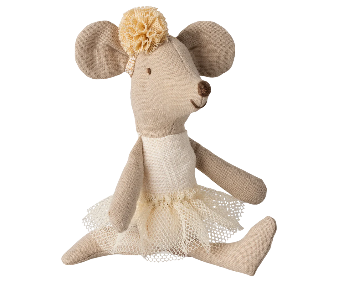 Ballerina Mouse, Little Sister - Off White | Maileg