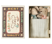 Twins, Baby Mice in Matchbox | Maileg