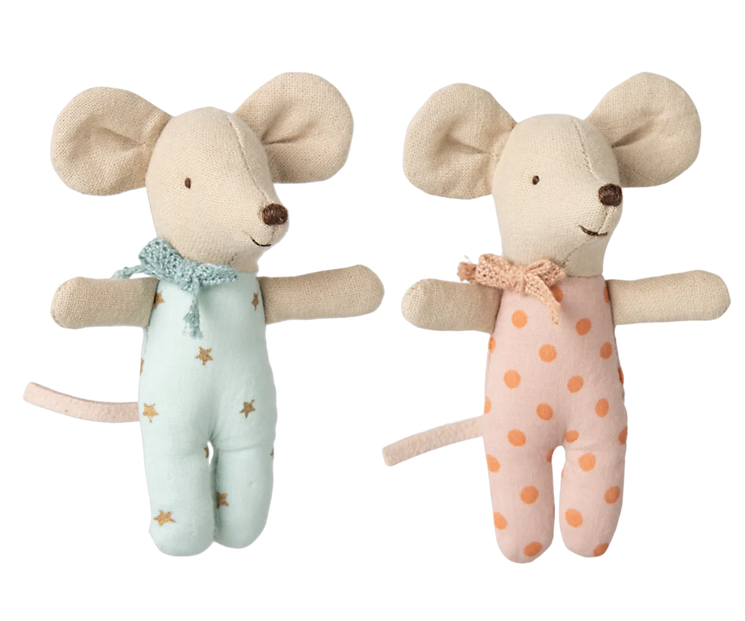 Twins, Baby Mice in Matchbox | Maileg