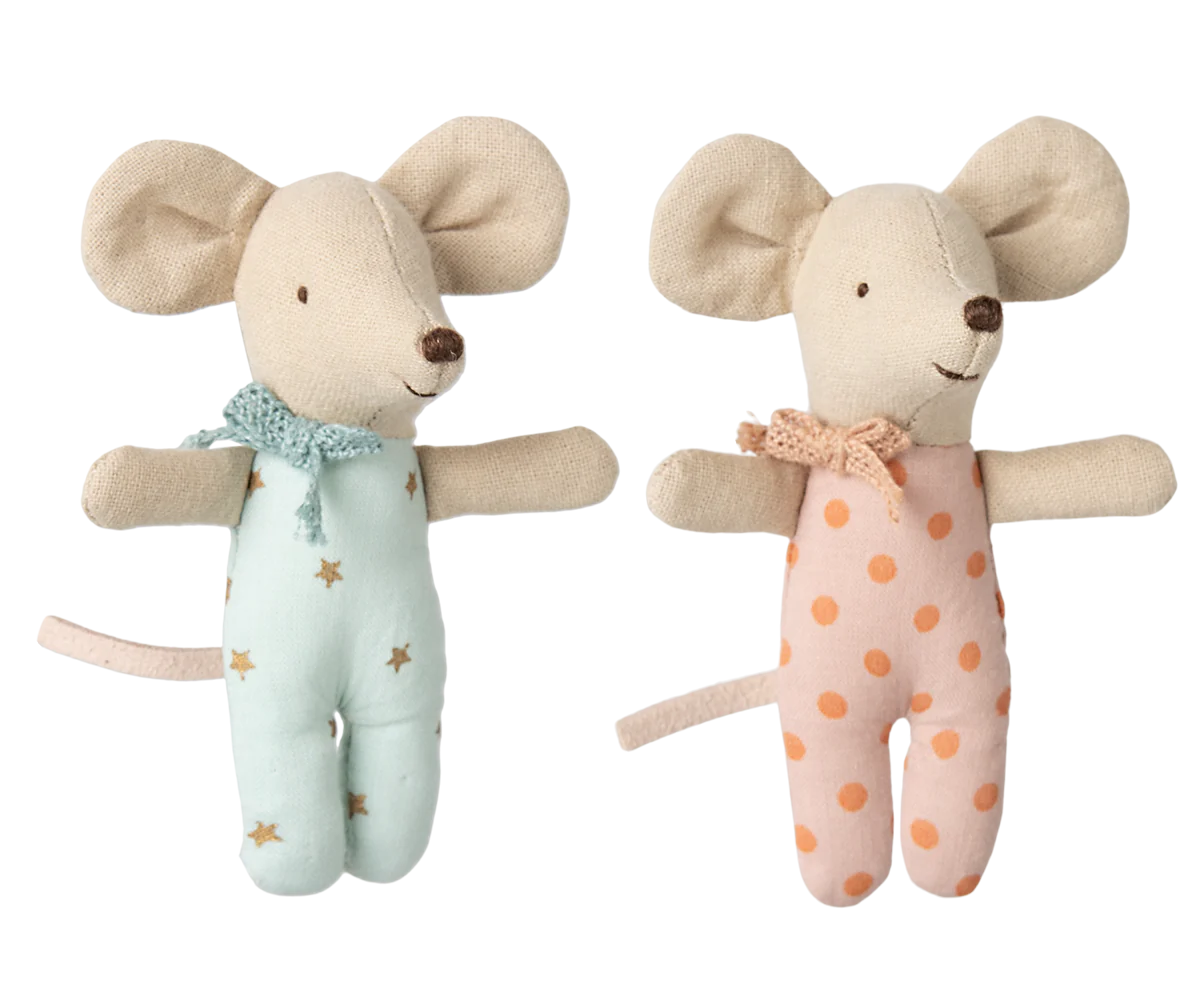 Twins, Baby Mice in Matchbox | Maileg