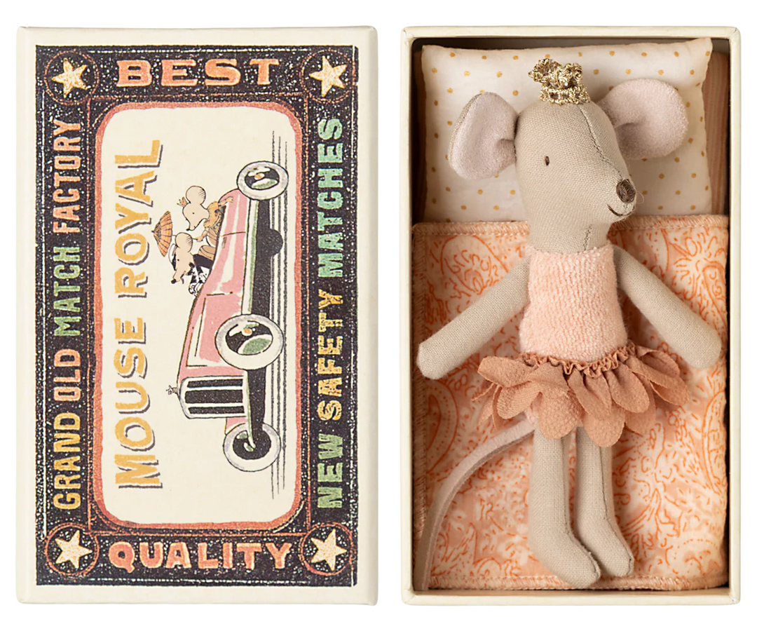 Princess mouse, Little Sister in Matchbox | Maileg