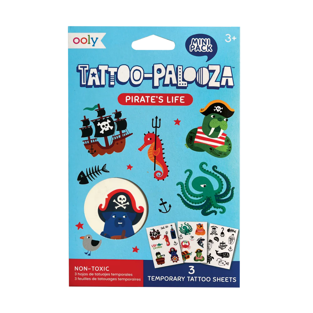 Mini Palooza Temporary Tattoos - Pirate's Life | OOLY