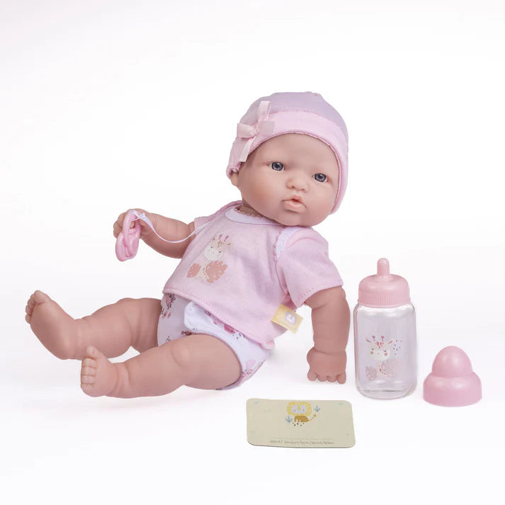 La Newborn All Vinyl Nursery Gift Set Doll - 12" | JC Toys
