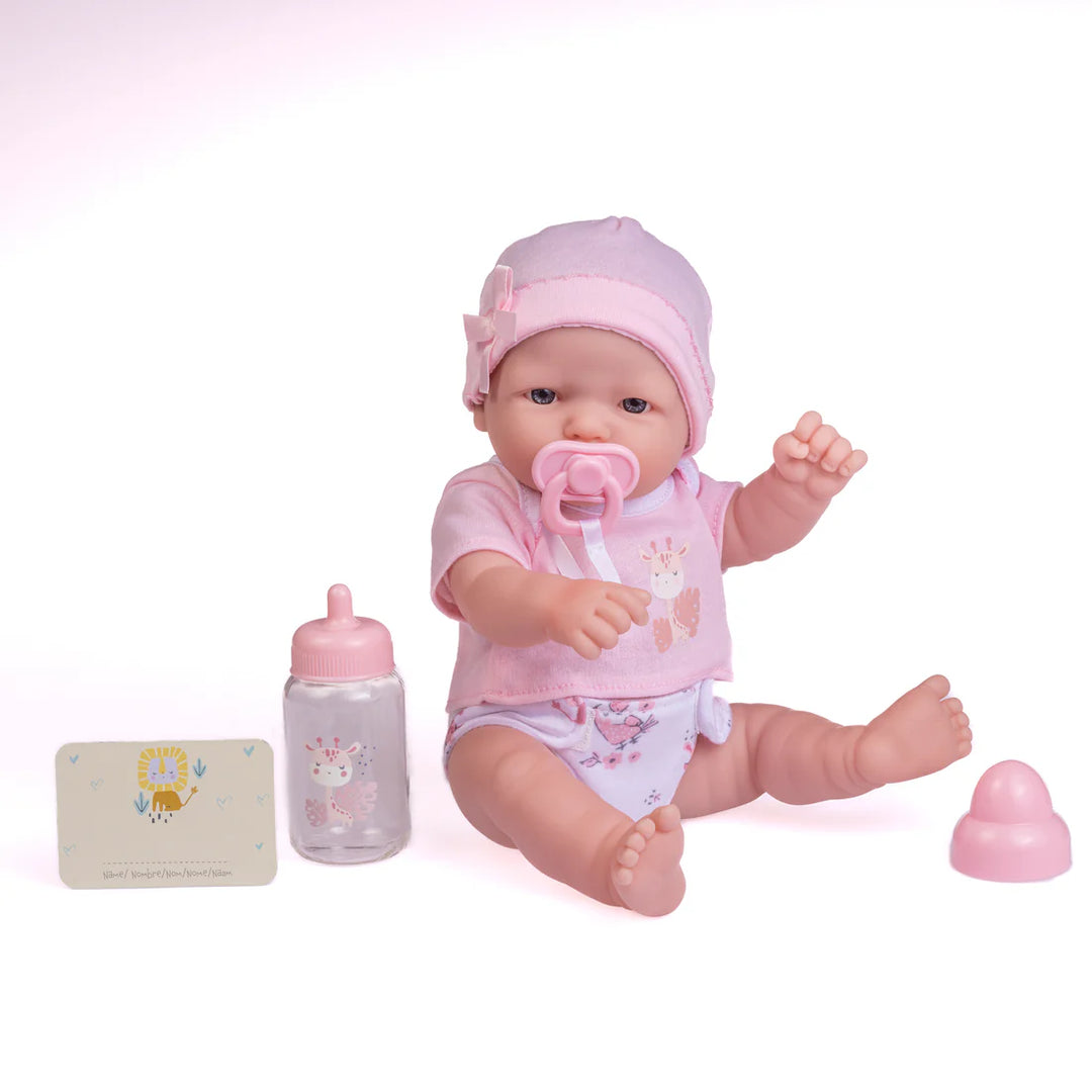 La Newborn All Vinyl Nursery Gift Set Doll - 12" | JC Toys