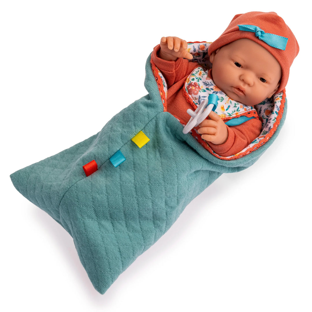 La Mini Newborn 9.5"  Real Girl Baby Doll - Nature Collection | JC Toys