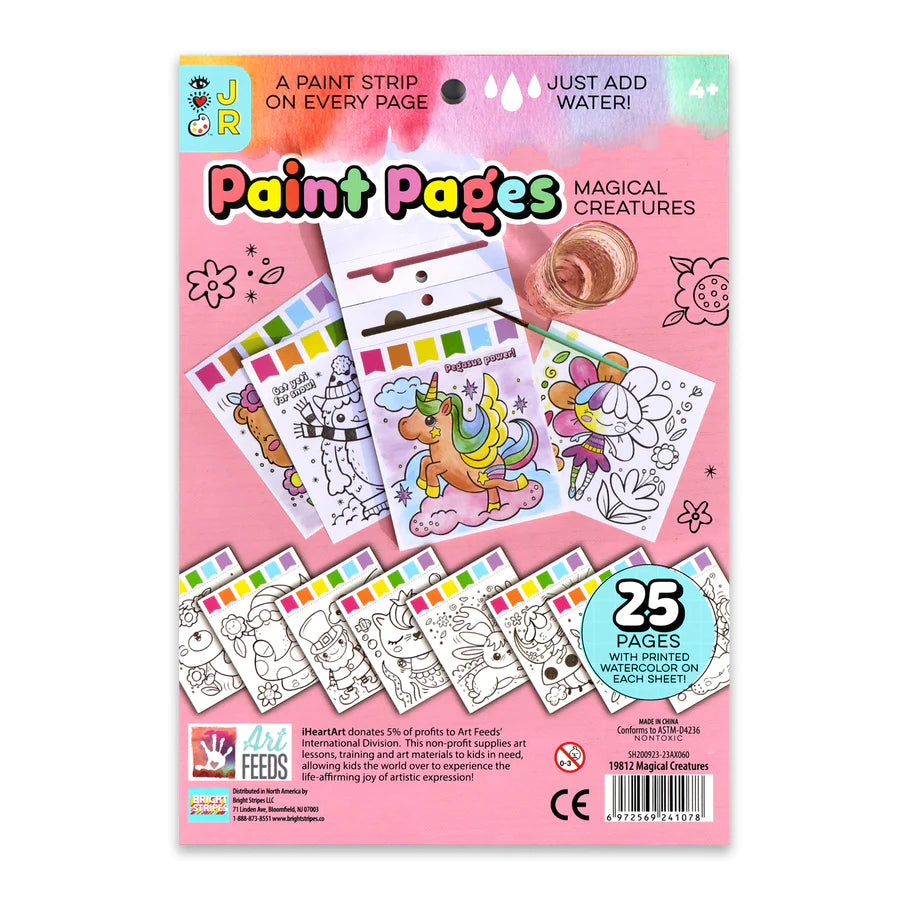 Paint Pages - Magical Creatures | Bright Stripes