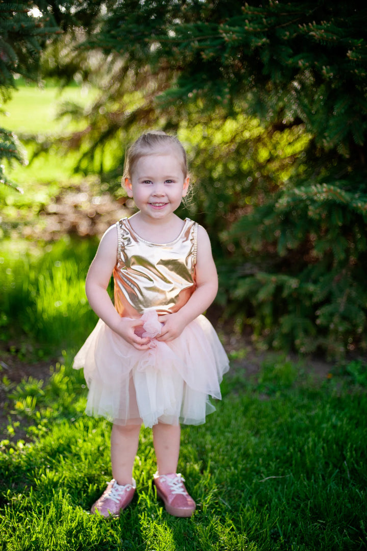 Ballet Tutu Dress - Rose Gold | Great Pretenders