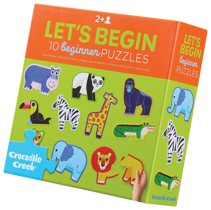 Let's Begin 2-Piece Box Puzzle - Jungle | Crocodile Creek