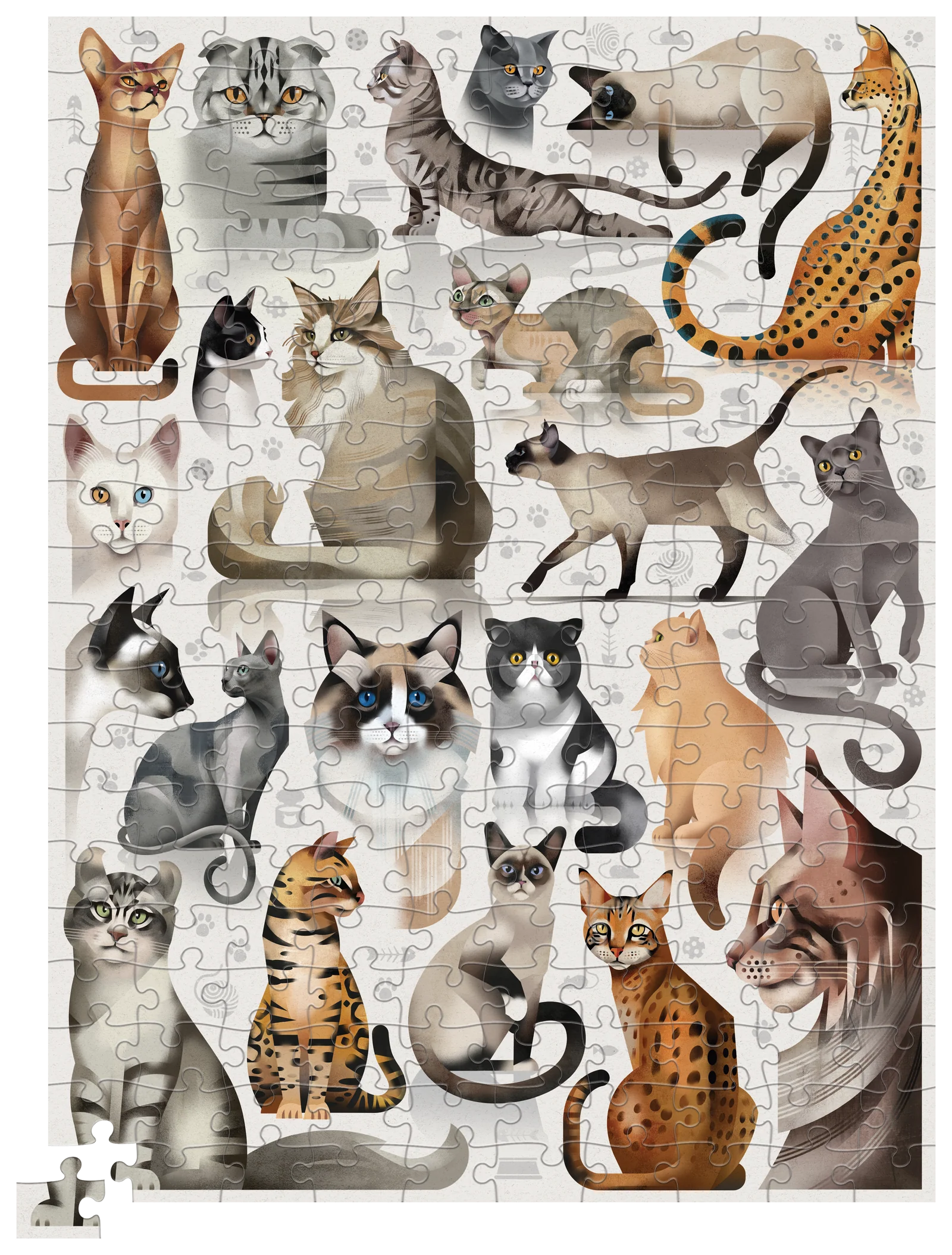 Cat Breeds - 200 Pc Puzzle | Crocodile Creek