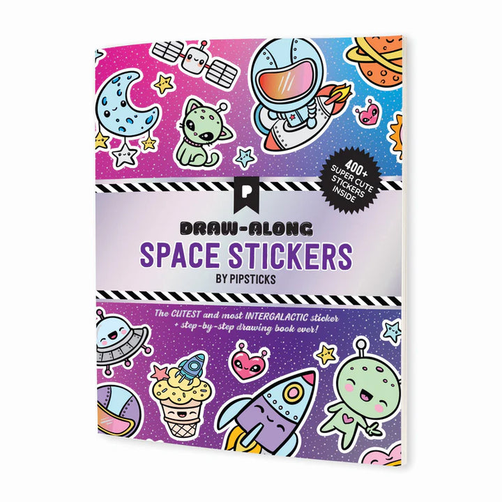 Draw-Along Space Sticker Book | Pipsticks
