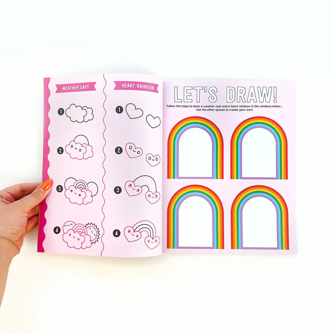 Draw-Along Rainbow Sticker Book | Pipsticks