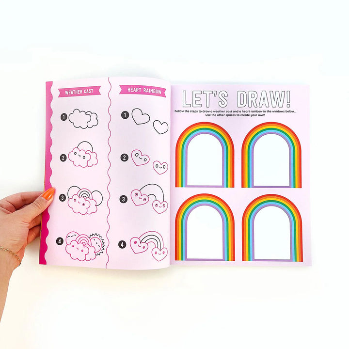 Draw-Along Rainbow Sticker Book | Pipsticks