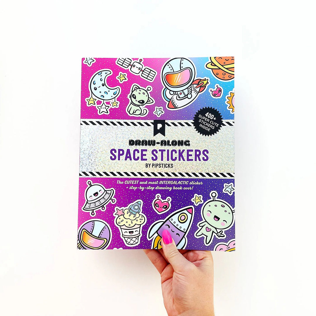 Draw-Along Space Sticker Book | Pipsticks