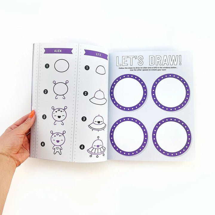 Draw-Along Space Sticker Book | Pipsticks
