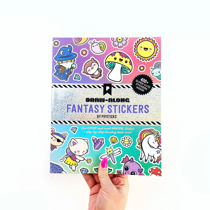 Draw-Along Fantasy Sticker Book | Pipsticks