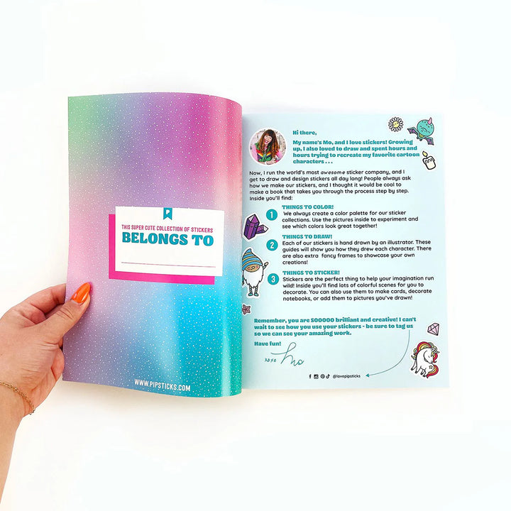 Draw-Along Fantasy Sticker Book | Pipsticks