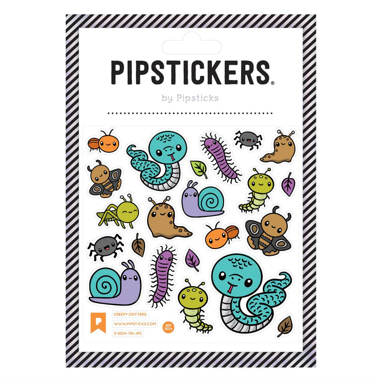 Creepy Critters Stickers | Pipsticks