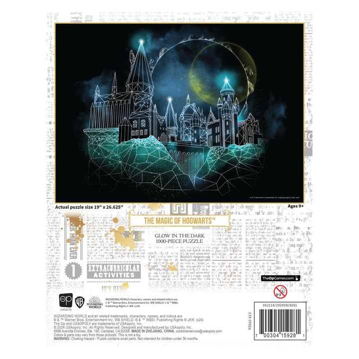 Harry Potter "Magic of Hogwarts" Glow-In-The Dark - 1000 Piece Puzzle | OP Games