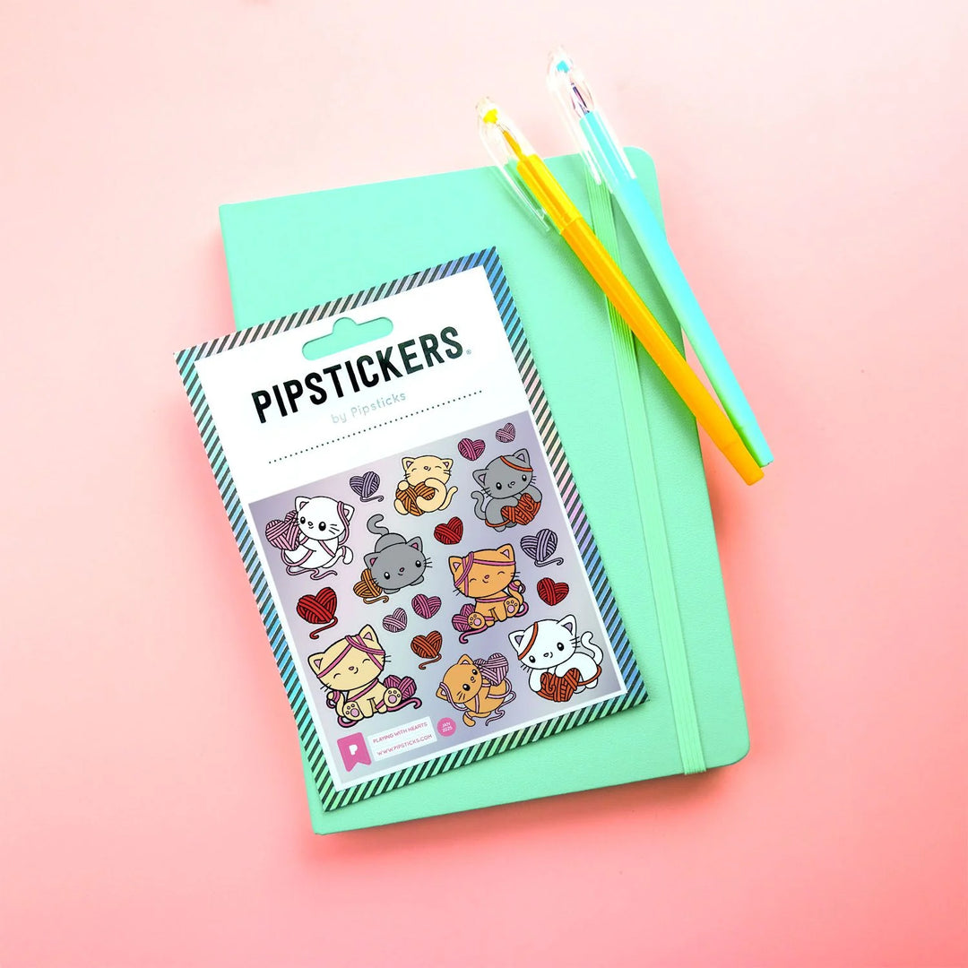 Playing with Hearts Stickers | Pipsticks