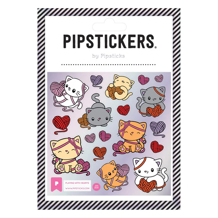 Playing with Hearts Stickers | Pipsticks