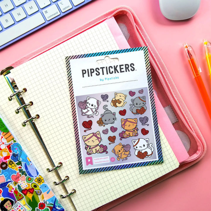 Playing with Hearts Stickers | Pipsticks