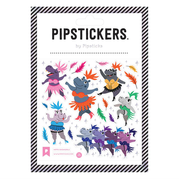 Hippo Showgirls Stickers | Pipsticks
