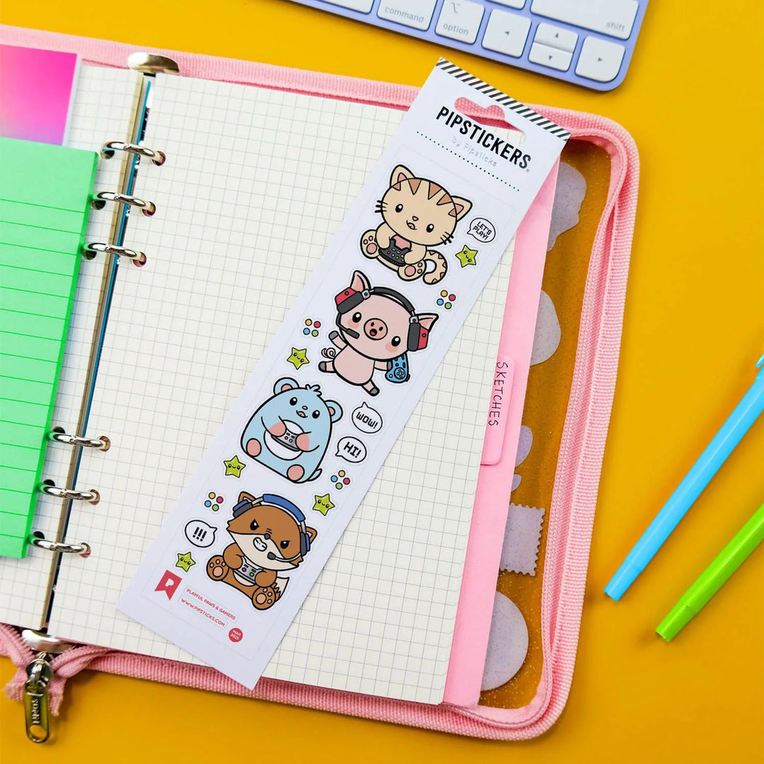 Playful Paws & Gamers Stickers | Pipsticks