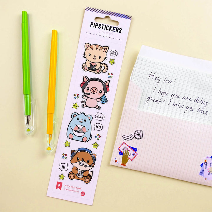 Playful Paws & Gamers Stickers | Pipsticks