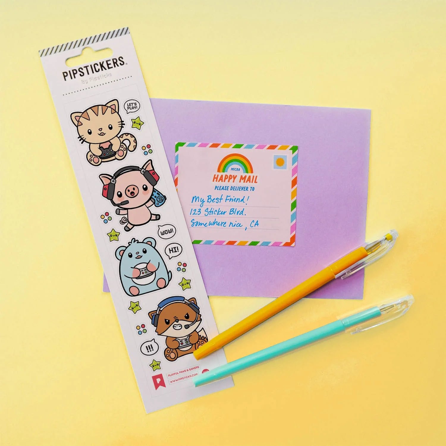 Playful Paws & Gamers Stickers | Pipsticks