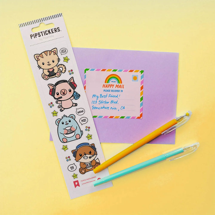 Playful Paws & Gamers Stickers | Pipsticks
