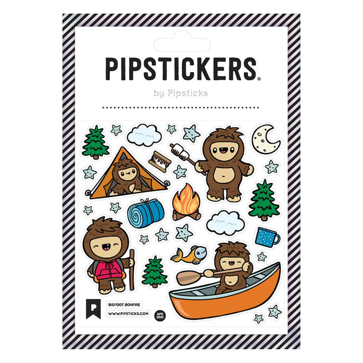 Bigfoot Bonfire Stickers | Pipsticks