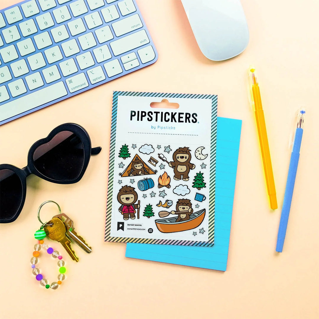 Bigfoot Bonfire Stickers | Pipsticks