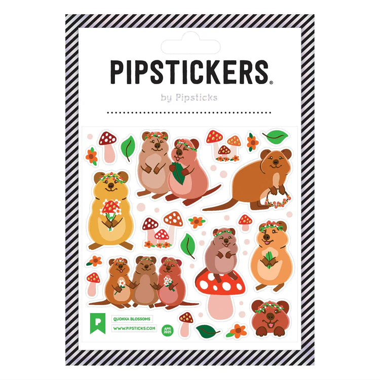 Quokka Blossoms Stickers | Pipsticks