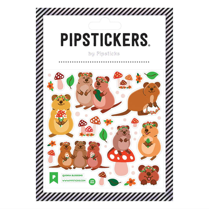 Quokka Blossoms Stickers | Pipsticks