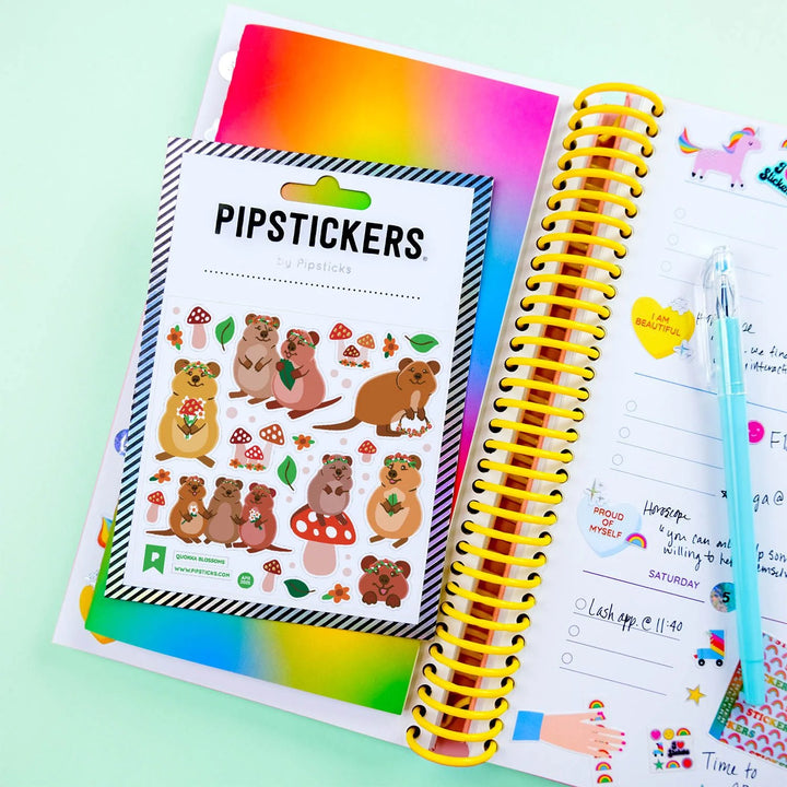 Quokka Blossoms Stickers | Pipsticks