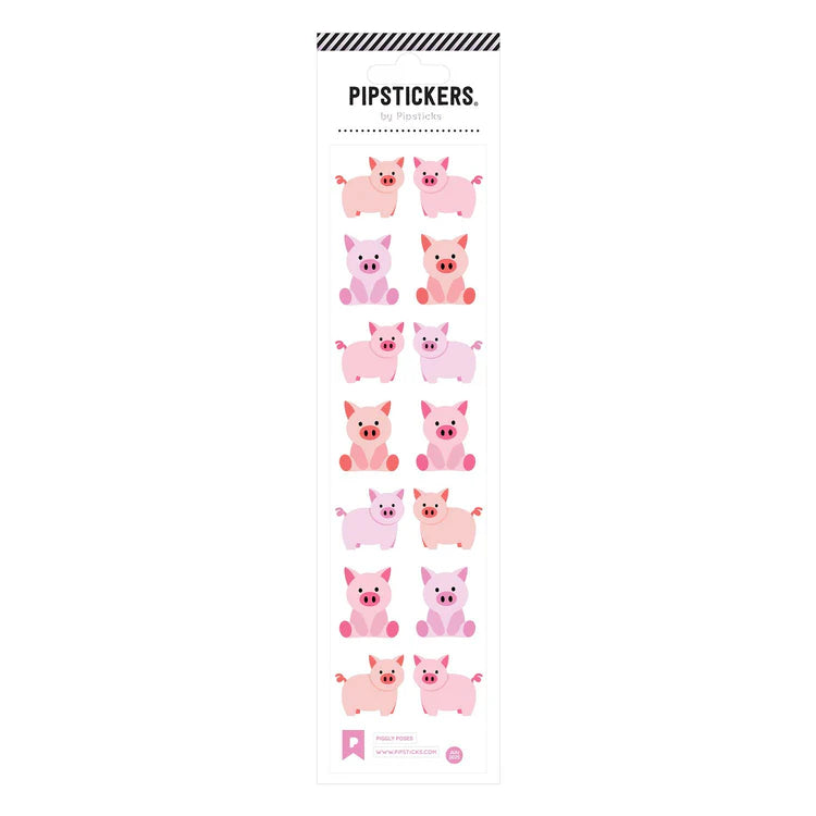 Piggly Poses Stickers | Pipsticks