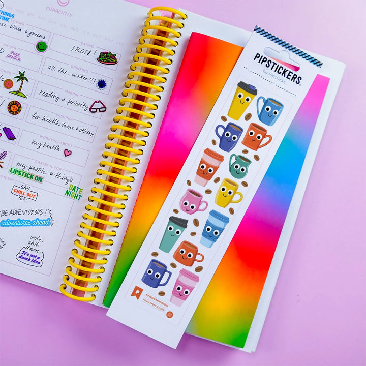 Googly Eyed Espresso Expressions Stickers | Pipsticks