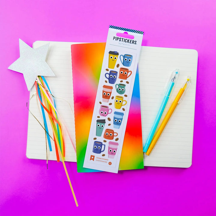 Googly Eyed Espresso Expressions Stickers | Pipsticks