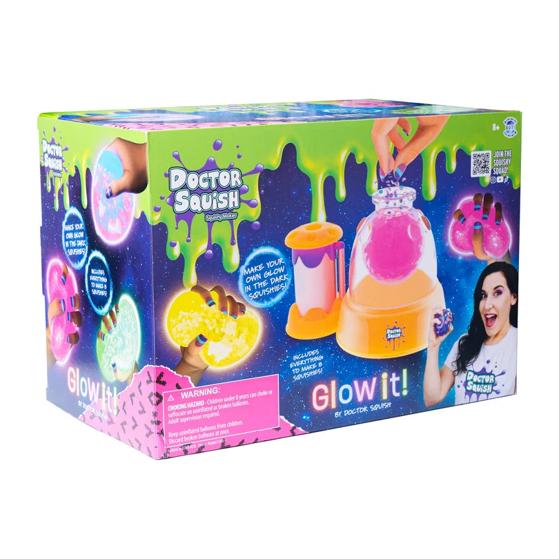 Dr. Squish Squishy Maker Station - Glow It Edition | Toysmith - LOCAL PICK UP ONLY