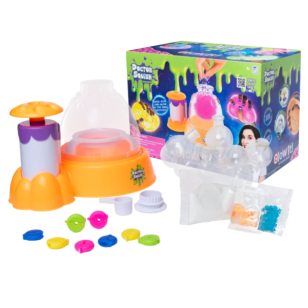 Dr. Squish Squishy Maker Station - Glow It Edition | Toysmith - LOCAL PICK UP ONLY