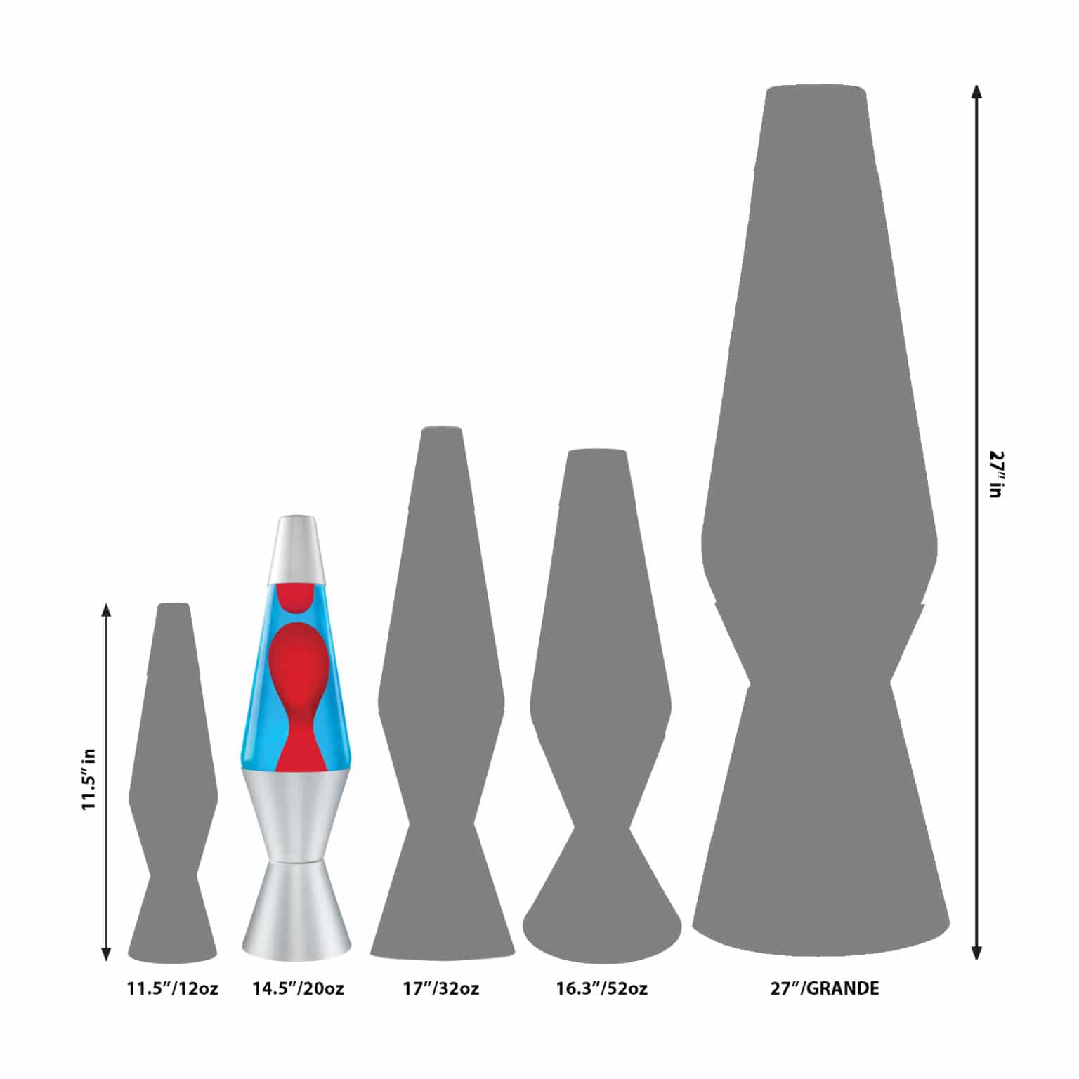14.5 LAVA Lamp Red Blue Silver Schylling LOCAL PICKUP ONLY The Curious Bear Toy Book Shop