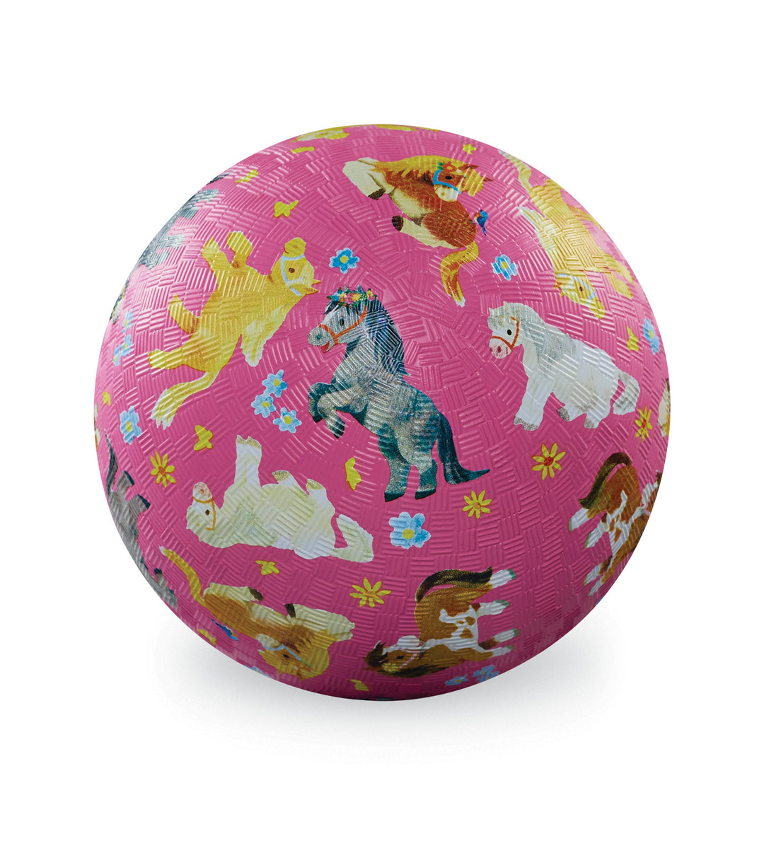 5" Playground Ball - Ponies Pink | Crocodile Creek