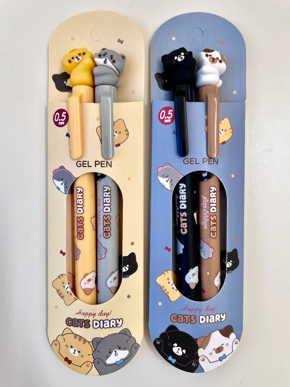 Cat Diary Double Gel Pen